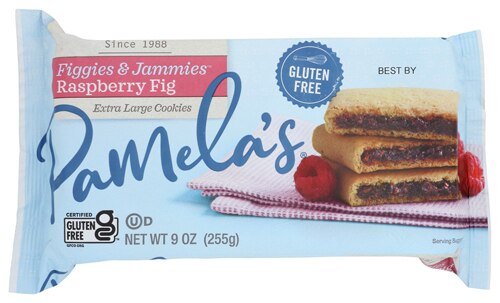 Pamela's Products Figgies & Jammies Extra Large Cookies Gluten Free Raspberry & Fig -- 9 oz