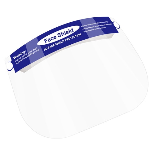 Parasol Kids Face Shield with Elastic Foam Band - Plain Blue