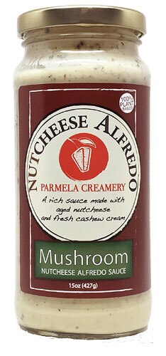Parmela Creamery Nutcheese Alfredo Sauce Gluten Free Mushroom -- 15 oz