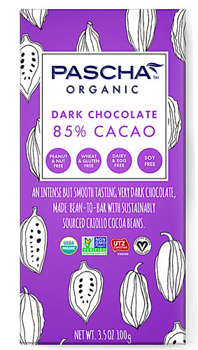 Pascha Organic Dark Chocolate Bar 85% Cacao -- 3.5 oz