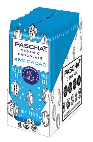Pascha Organic Rice Milk Chocolate Bar 46% Cacao Vegan Milk Chocolate -- 15 Bars