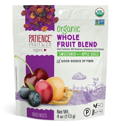 Patience Fruit & Co Organic Fruit Blend Whole Berry Blend -- 4 oz