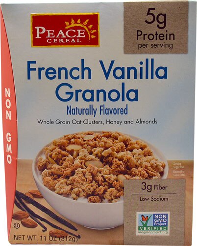 Peace Cereal French Vanilla Granola -- 11 oz