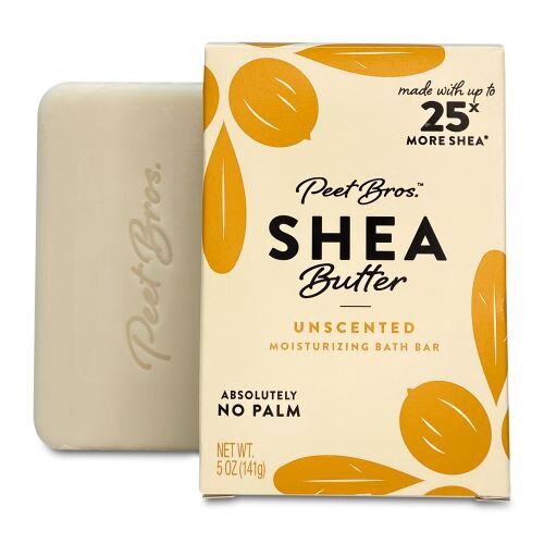 Peet Bros Shea Butter Bar Soap Unscented -- 5 oz