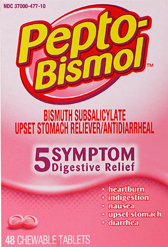 Pepto-Bismol Chewables -- 48 Chewable Tablets
