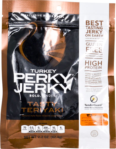 Perky Jerky Ultra Premium Turkey Jerky Teriyaki -- 2.2 oz
