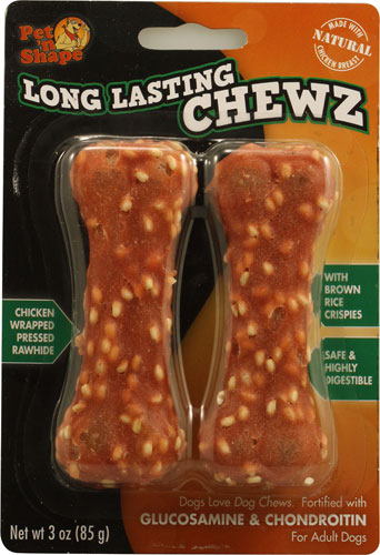 Pet N Shape Long Lasting Chewz Bones 4 Inches Chicken -- 2 Pieces