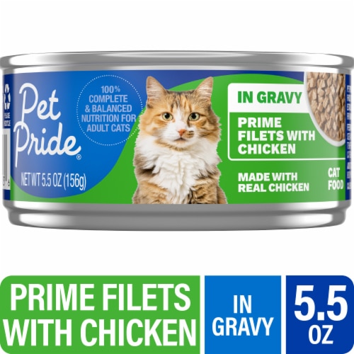 Pet Pride Adult Wet Cat Food Prime Filets Chicken in Gravy