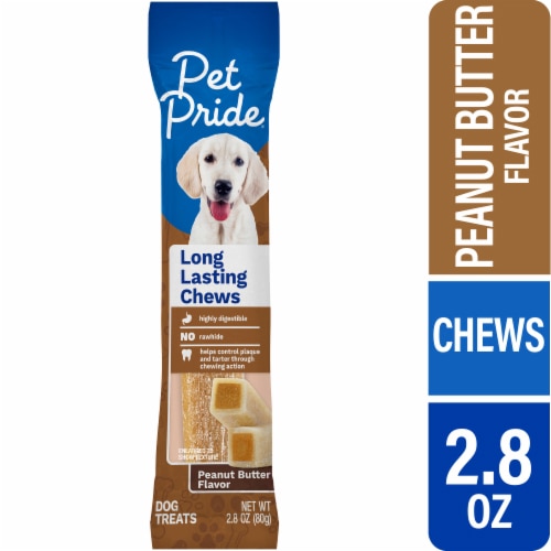 Pet Pride Long Lasting Chews Dog Treats Peanut Butter