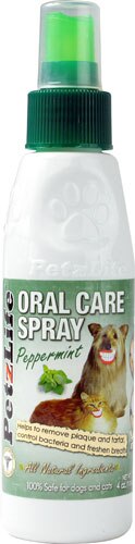 PetzLife Oral Care Spray Peppermint -- 4 fl oz