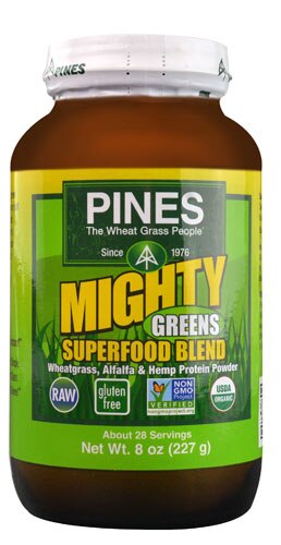 Pines International Mighty Greens Superfood Blend Powder -- 8 oz