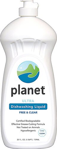 Planet Ultra Dishwashing Liquid Free & Clear