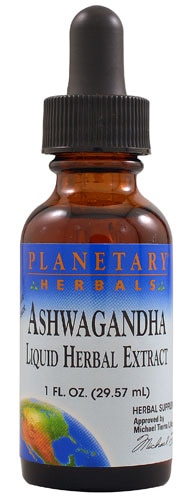 Planetary Herbals Ashwagandha Liquid Herbal Extract Lemon