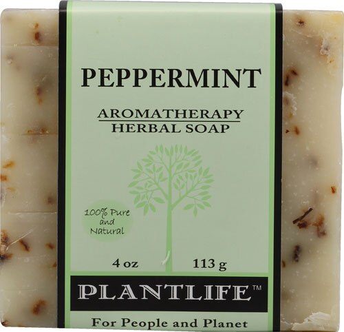 Plantlife Aromatherapy Herbal Soap Peppermint -- 4 oz