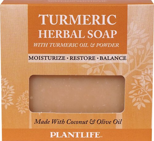 Plantlife Turmeric Herbal Soap with Turmeric Oil and Powder -- 4.5 oz