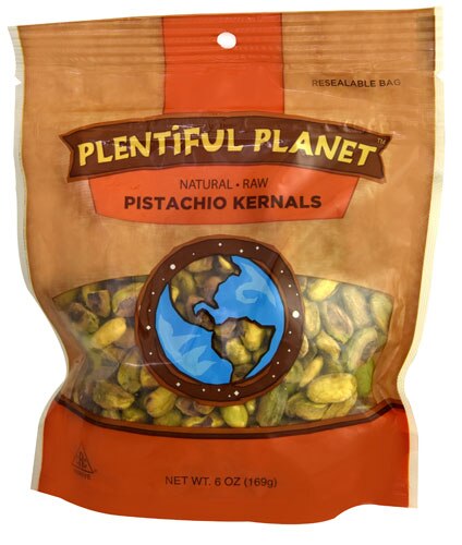 Plentiful Planet Natural Raw Pistachio Kernels -- 6 oz