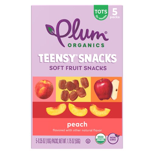 Plum Organics Teensy Soft Fruit Snacks Toddler Peach