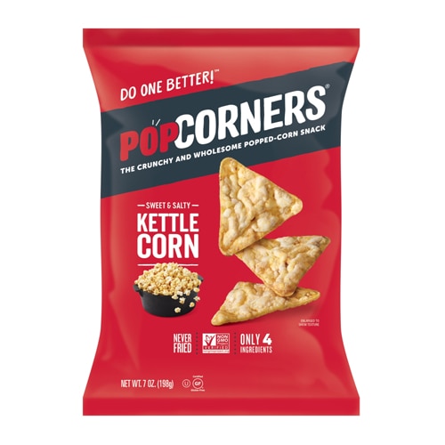 Popcorners Gluten Free Popped Corn Sweet & Salty Kettle Corn -- 7 oz