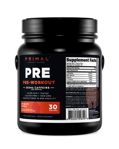 PrePrimal Pre Workout Primate Punch