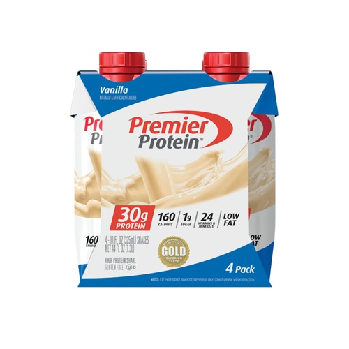 UPC 643843714514 Premier Protein 30g Protein Shakes Vanilla -- 11 fl oz Each / Pack of 4