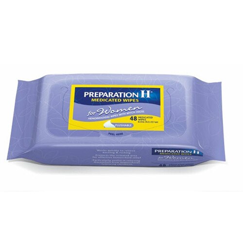 Preparation H Medicated Hemorrhoidal Wipes for Women