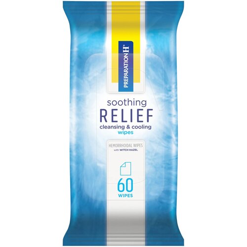 Preparation H Wipes Soothing Relief Cleansing & Cooling