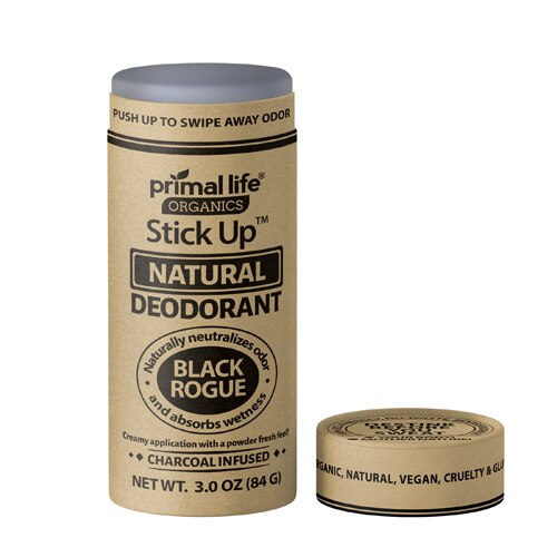 Primal Life Organics Natural Deodorant Stick Up Black Rogue