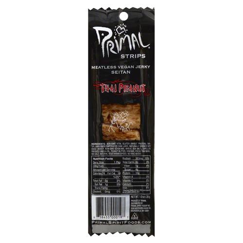 Primal Primal® Strips Meatless Vegan Jerky Thai Peanut