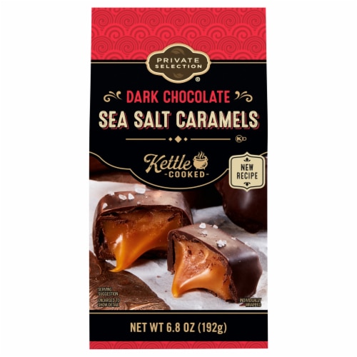 Dark Chocolate Sea Salt Caramels, Chocolate Caramel