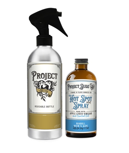 Project Sudz Dog & Cat Hot Spot Relief Concentrate + Spray Bottle