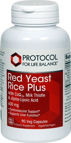 Protocol For Life Balance Red Yeast Rice Plus -- 600 mg 90 Capsules Vitacost