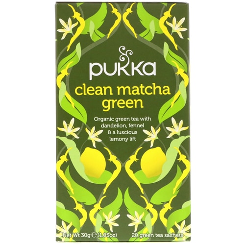 Pukka Organic Clean Matcha Green Herbal Tea Bags