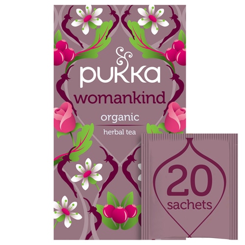 Pukka Organic Womankind Cranberry & Rose Flower with Shatavari Herbal Tea Bags