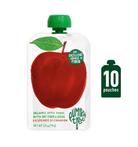 Pumpkin Tree Organic Apple Puree with Oat Fiber & Seeds + A Sprinkle of Cinnamon Apple