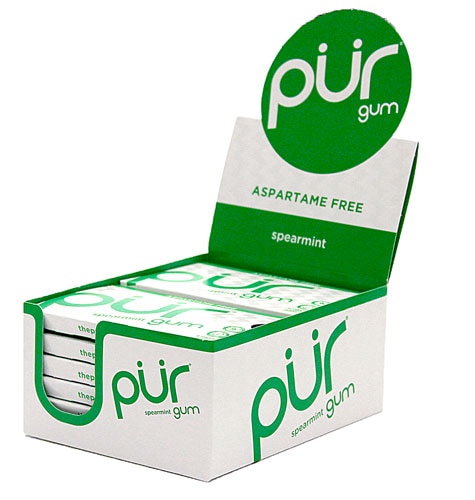 Pur Company Pur Gum Aspartame Free Spearmint -- 12 Tray