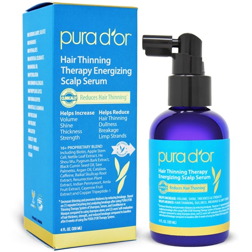 Pura D'or Hair Thinning Therapy Energizing Scalp Serum - 4 fl oz