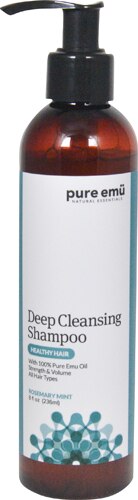 Pure Emu Natural Essentials Deep Cleansing Shampoo Rosemary Mint -- 8 fl oz
