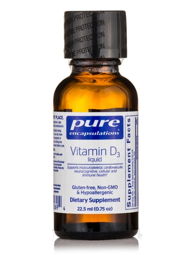 Pure Encapsulations Vitamin D3 Liquid 075 Oz