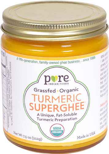 Pure Indian Foods Organic Turmeric SuperGhee® Grass Fed -- 7.5 oz