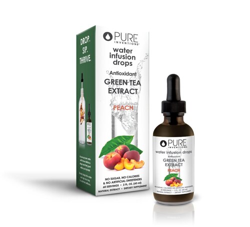 Pure Inventions Green Tea Antioxidant Extract Peach -- 2 fl oz