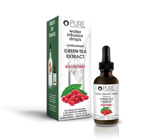 Pure Inventions Green Tea Antioxidant Extract Raspberry -- 2 fl oz