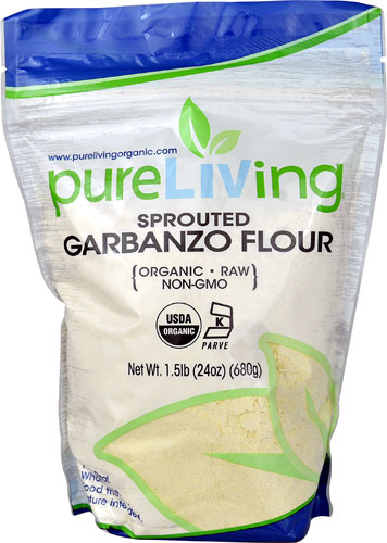 Pure Living Organic Sprouted Garbanzo Flour -- 1.5 lbs