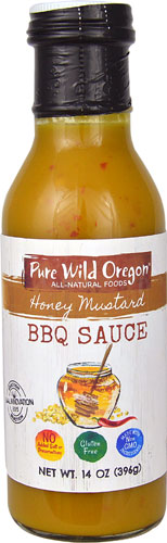 Pure Wild Oregon BBQ Sauce Gluten Free Honey Mustard -- 14 oz