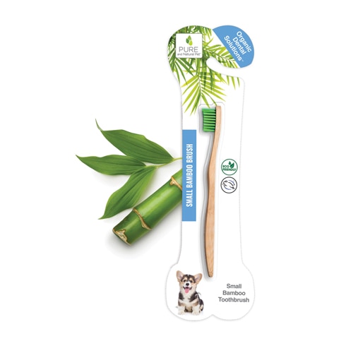 Pure and Natural Pet Bamboo Dog Toothtbrush - Small - Small