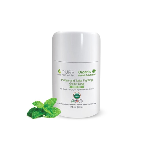Pure and Natural Pet Plaque & Tartar Fighting Tooth Gel for Dogs Clean Mint