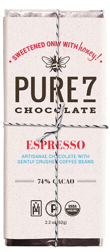 Pure7 Chocolate Organic 74% Cacao Bar Espresso -- 2.2 oz