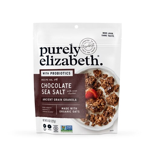 Purely Elizabeth Probiotic Granola Gluten Free Chocolate Sea Salt -- 8 oz