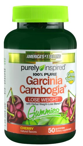 Purely Inspired Garcinia Cambogia Fruit Burst -- 50 Gummies