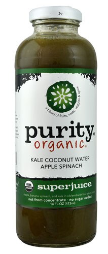 Purity Organic Superjuice Kale Coconut Water Apple Spinach -- 14 fl oz