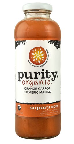 Purity Organic Superjuice Orange Carrot Turmeric Mango -- 14 fl oz